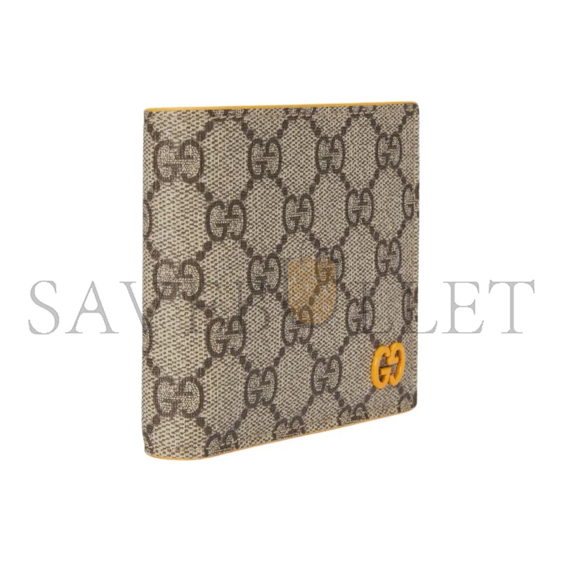 GUCCI YELLOW INTERIOR GG COIN WALLET 768244 (21*9cm)